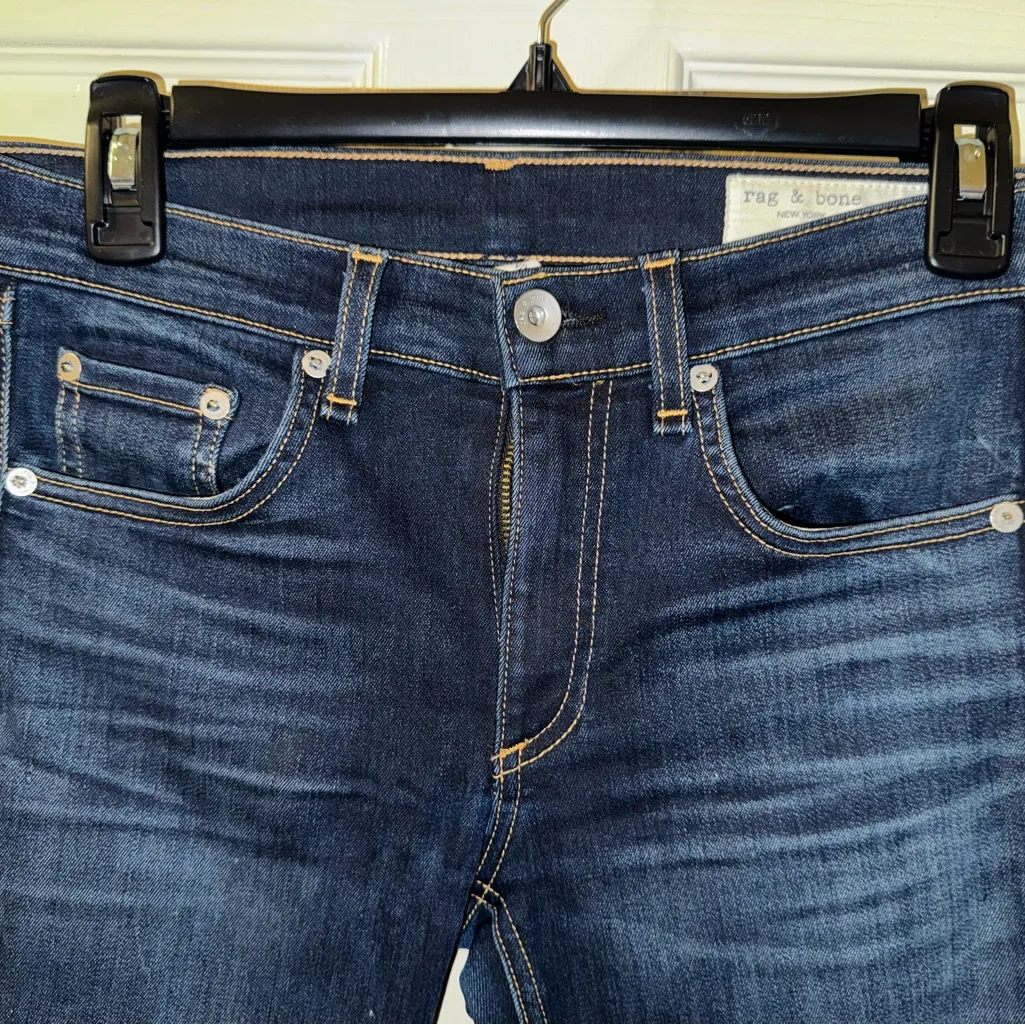 Rag & Bone Cate Ankle Skinny Jeans Size‎ 27 color: bloo moon - Image 5