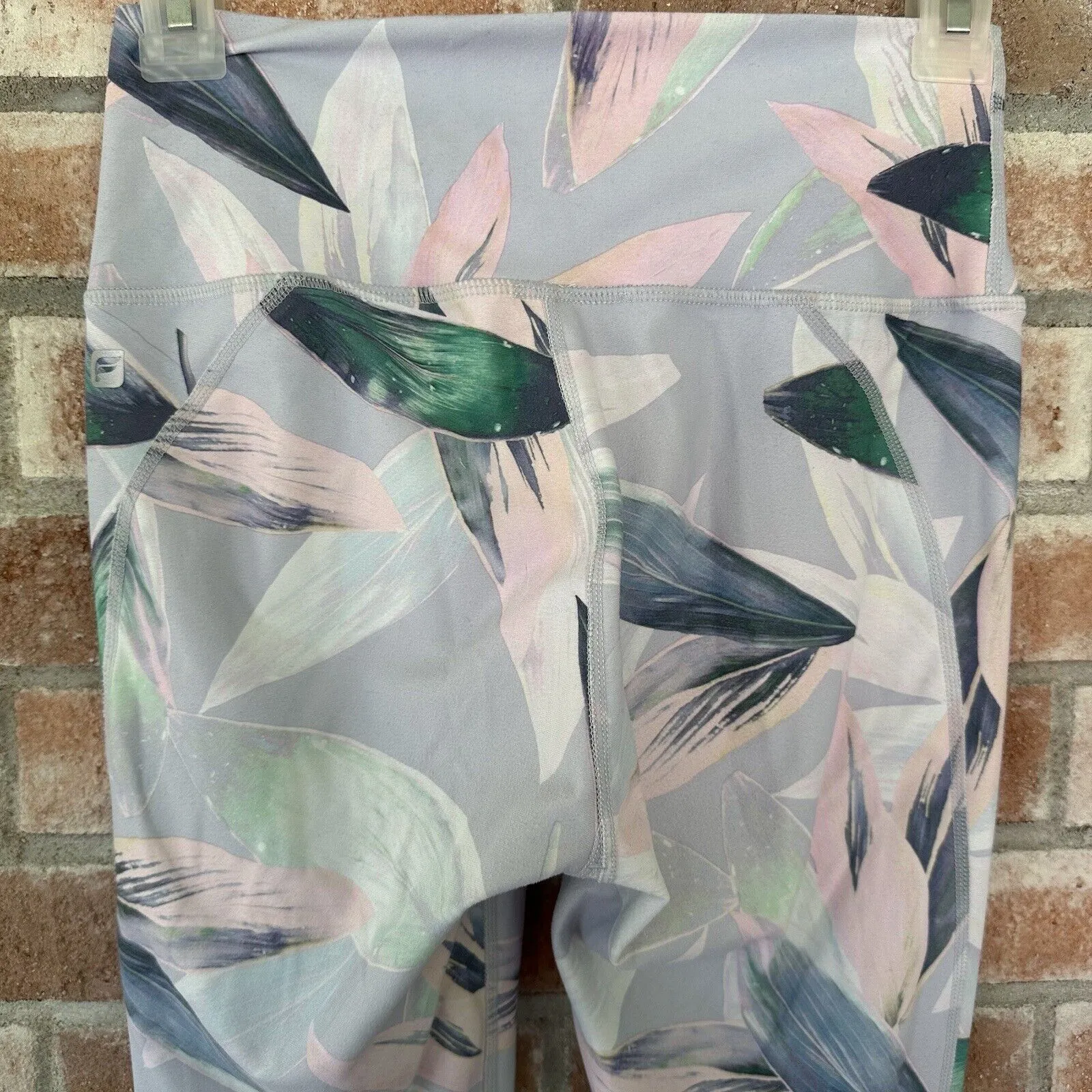 Fabletics Pastel Leaf Print Leggings Size XS - Image 7