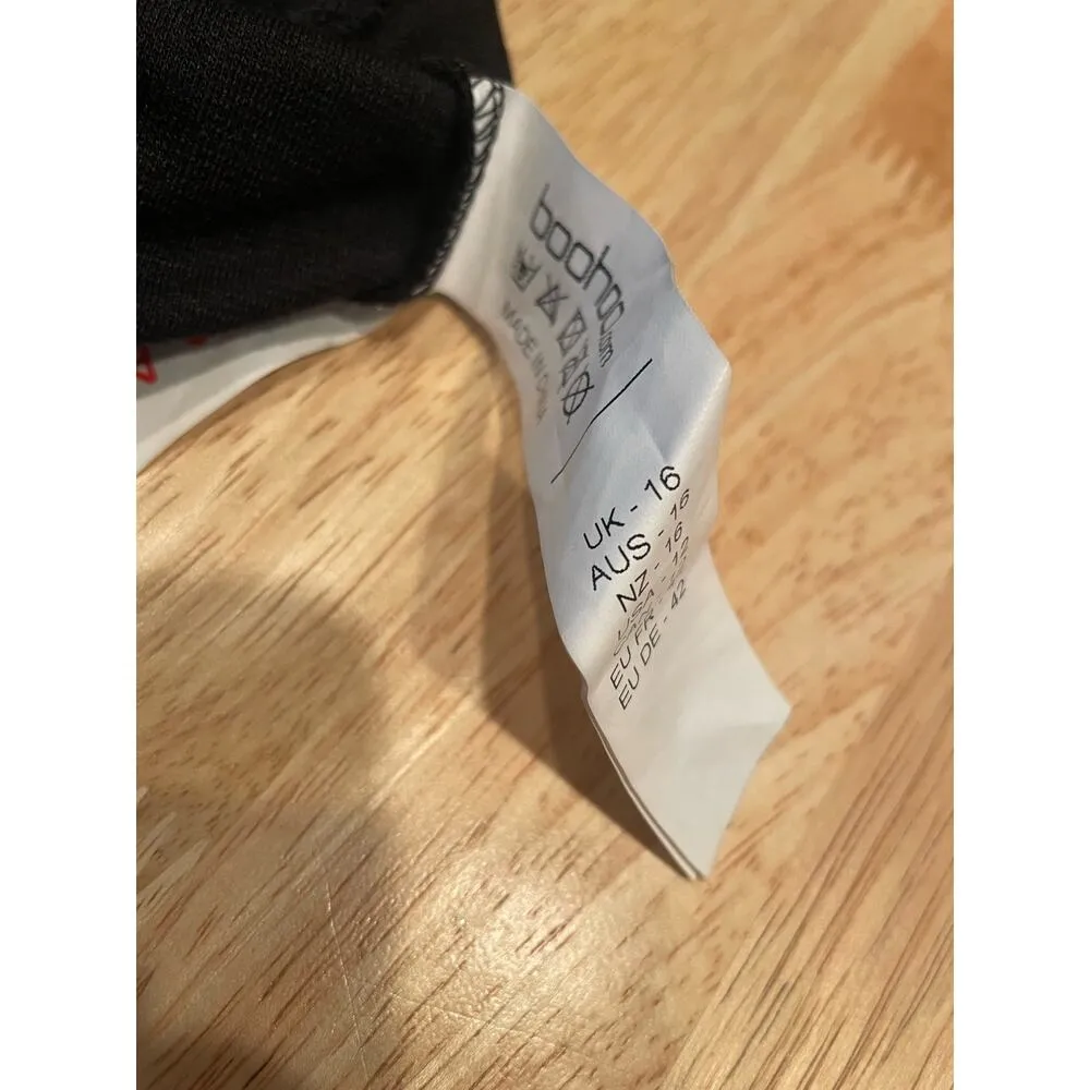 BooHoo Brand Black Sequin Body Suit, $24, Size 14, B50 - Image 4