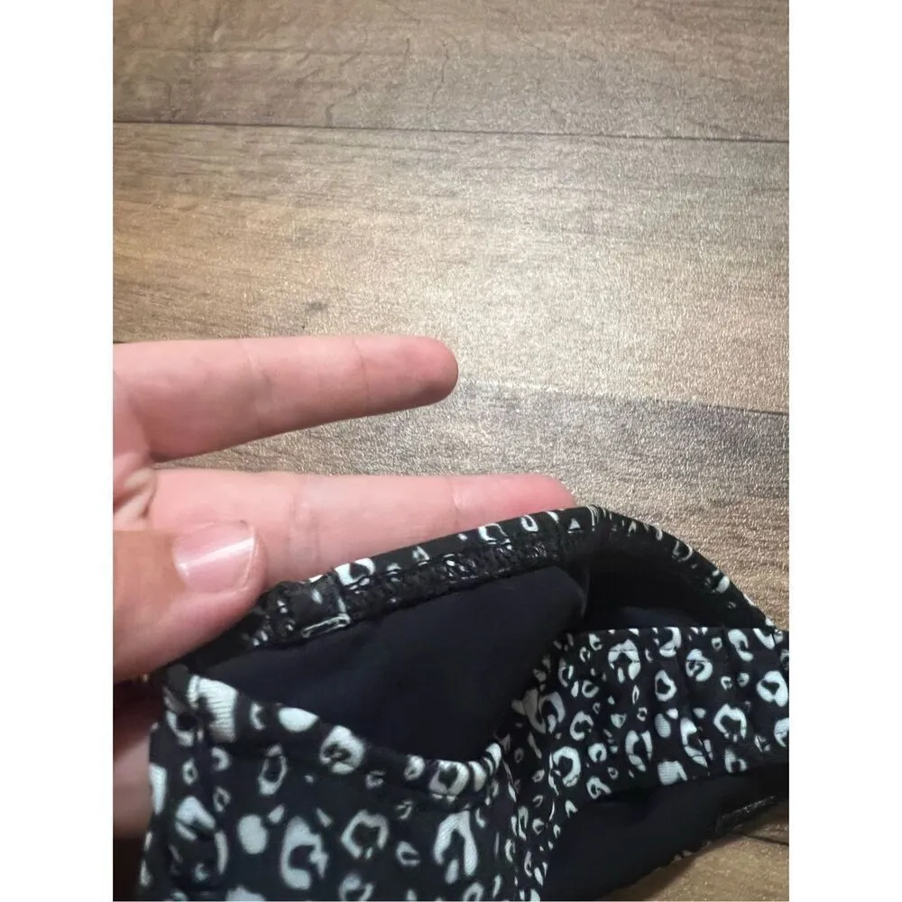 Rebecca Taylor Black And White Patterned Strapless Bikini Top Woman’s Size Large - Image 7