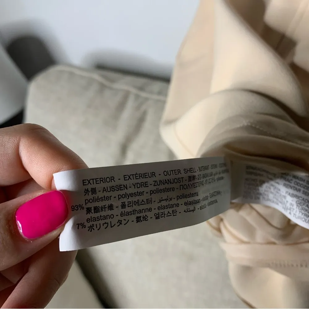 ZARA Sweetheart Neckline Mini Dress Size Medium NWT Sleeveless Beige Cream Party - Image 8