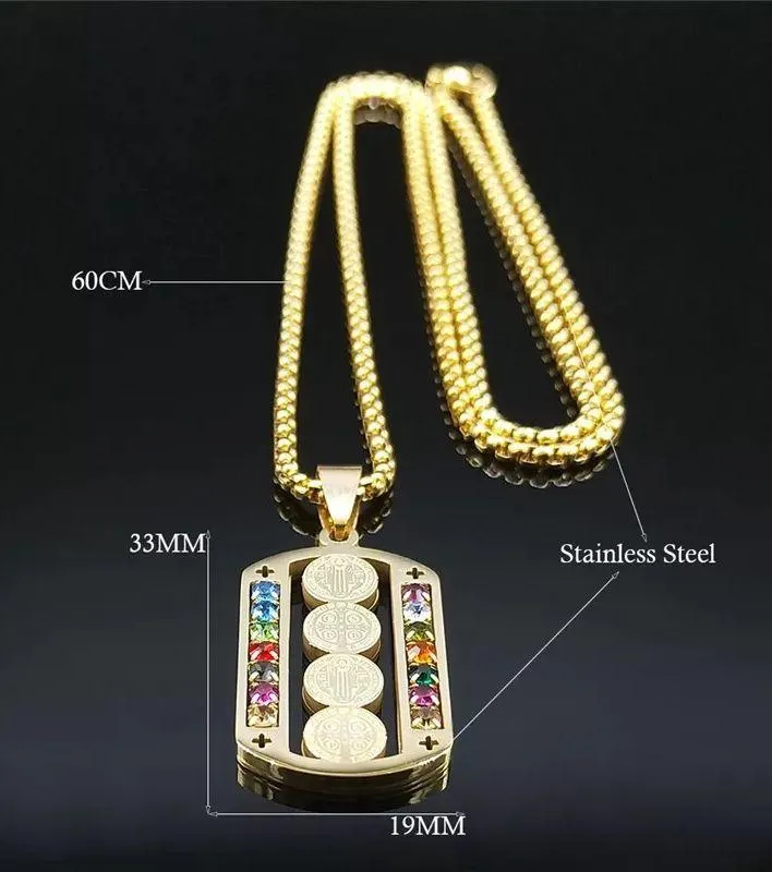 Crystal Stainless Steel Pendant Necklace - Image 6
