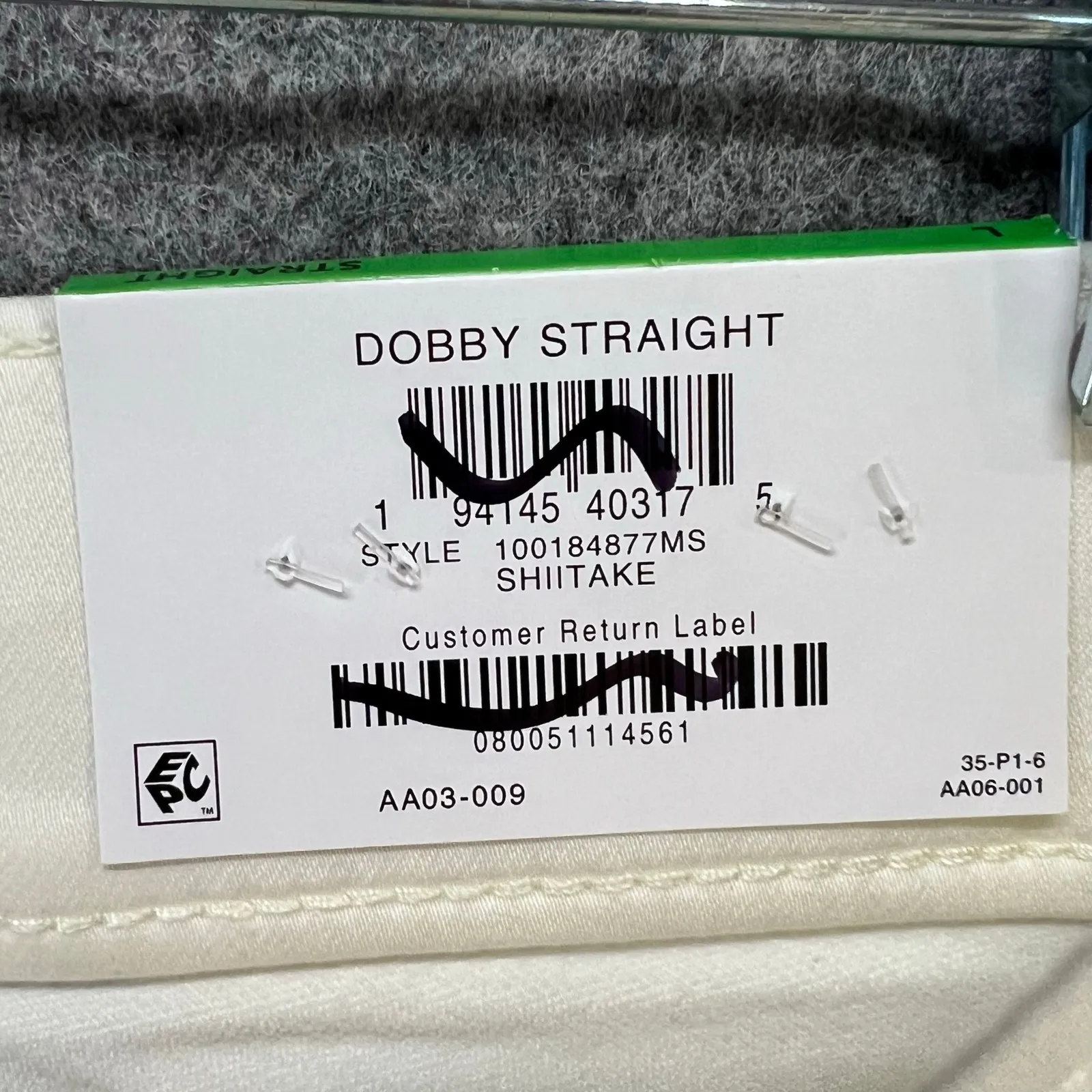 Style & Co Dobby Straight Leg Pants Womens L Cream Pull On Mid Rise Comfort New - Image 11