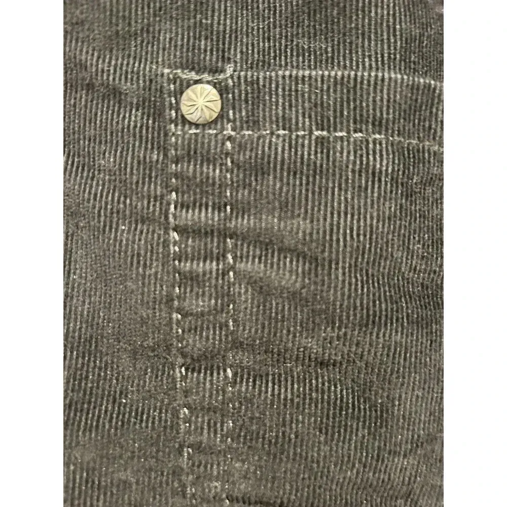 Athleta Kaleidoscope Womens Corduroy Skirt Black Zip Fly‎ Drawstring Pockets 16 - Image 5