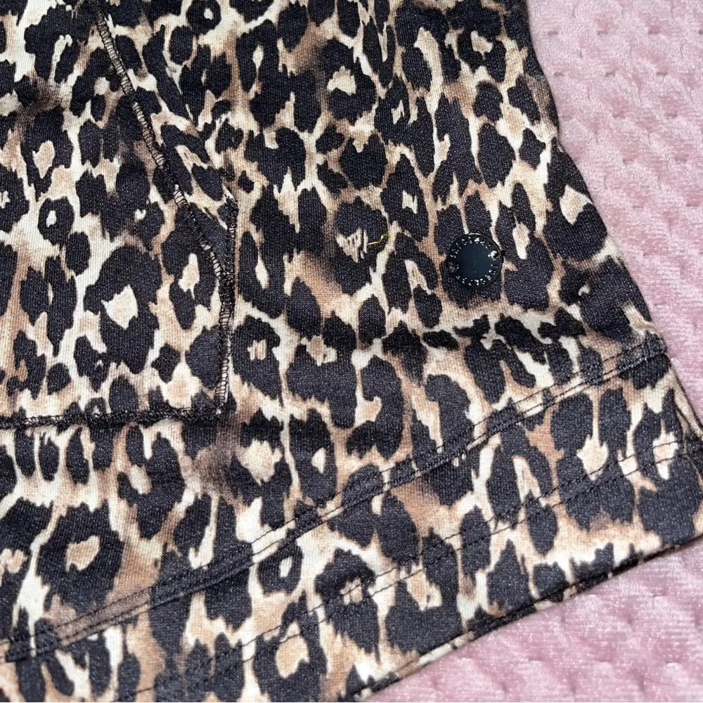 Leopard Sherpa Lined Sweatshirt NWOT - Image 5