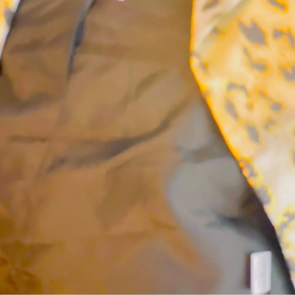 Natori  XS Metallic Leopard Print Open Front Lined Cardigan Jacket Faux Pockets - Image 9