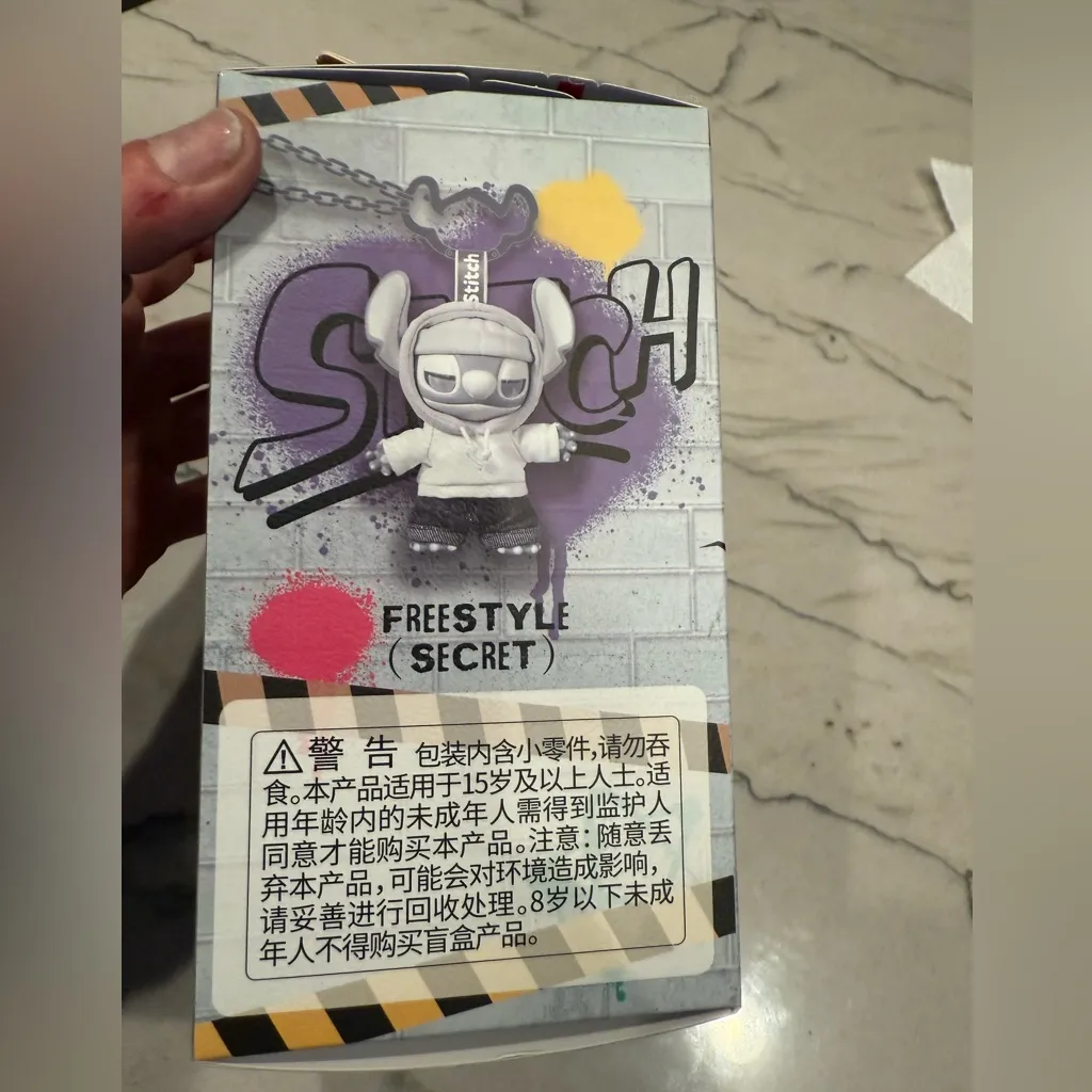 Miniso Disney Stitch Blind Box Gen Z Street Vinyl Plush Doll Pendant UNOPENED White - Image 6
