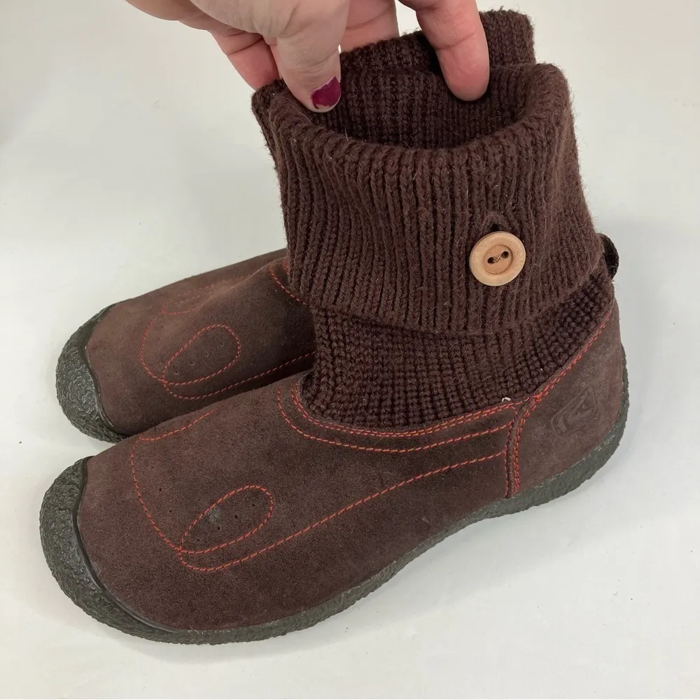 Keen Womens Shay‎ Sweater Cuff Brown Boots Size 7 - Image 3