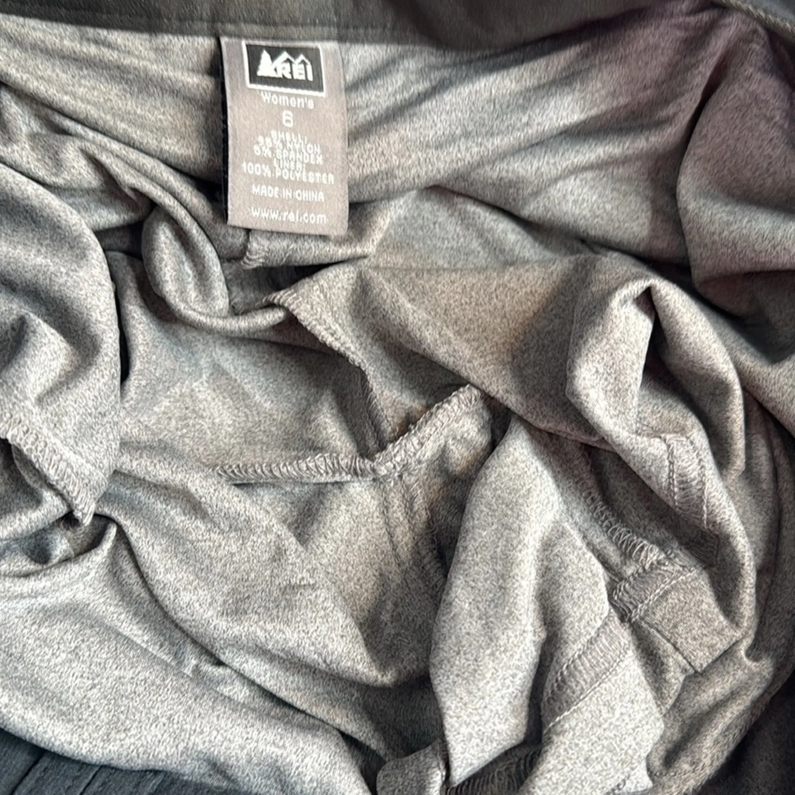 REI Women’s Rendezvous Black Shorts Skort New with Tag W1272 Sz 6 - Image 10