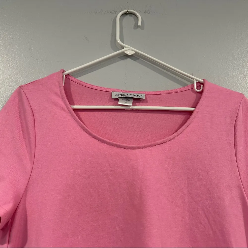 Cotton Emporium Pink Short Sleeve Dress Small S - Image 2