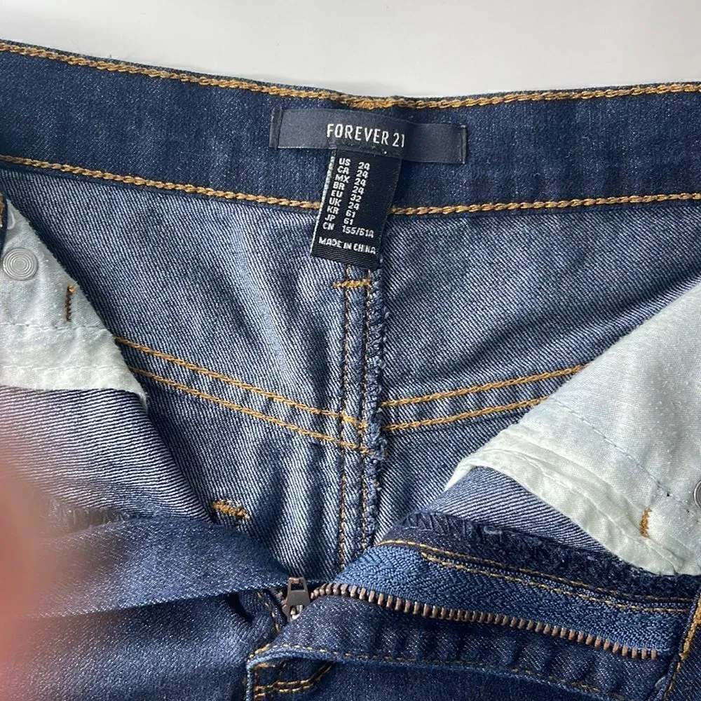 Forever 21 Jean shorts.  Size 24. - Image 3