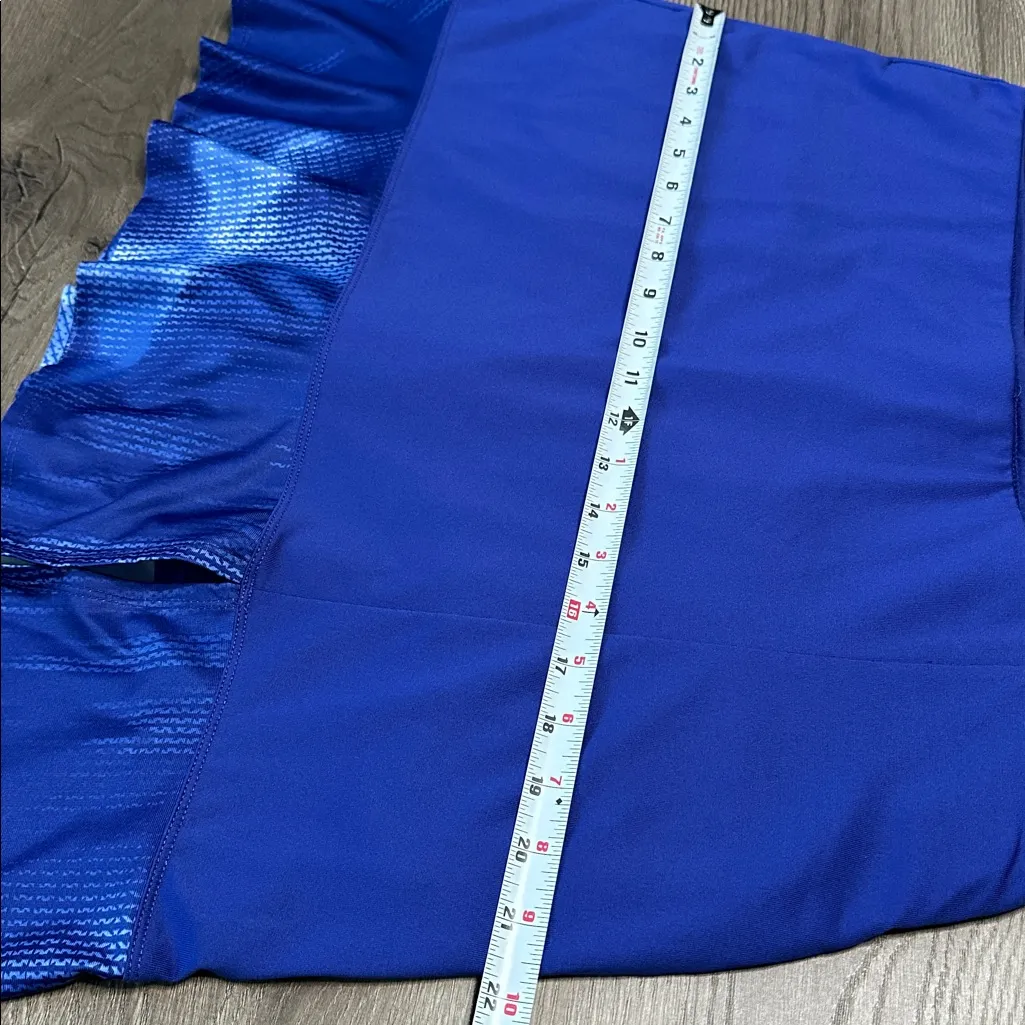 Callaway 17" High Rise Digital Dye Block Flounce Golf Skirt Skort Blue Size XL - Image 10