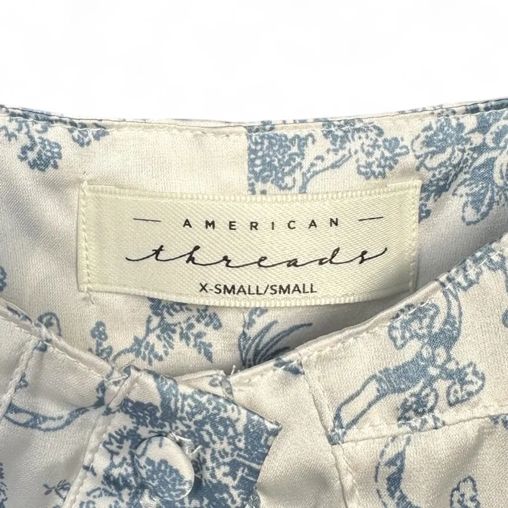 American Threads Kaylyn Bustier Button Floral Romper Size XS-Small - Image 7