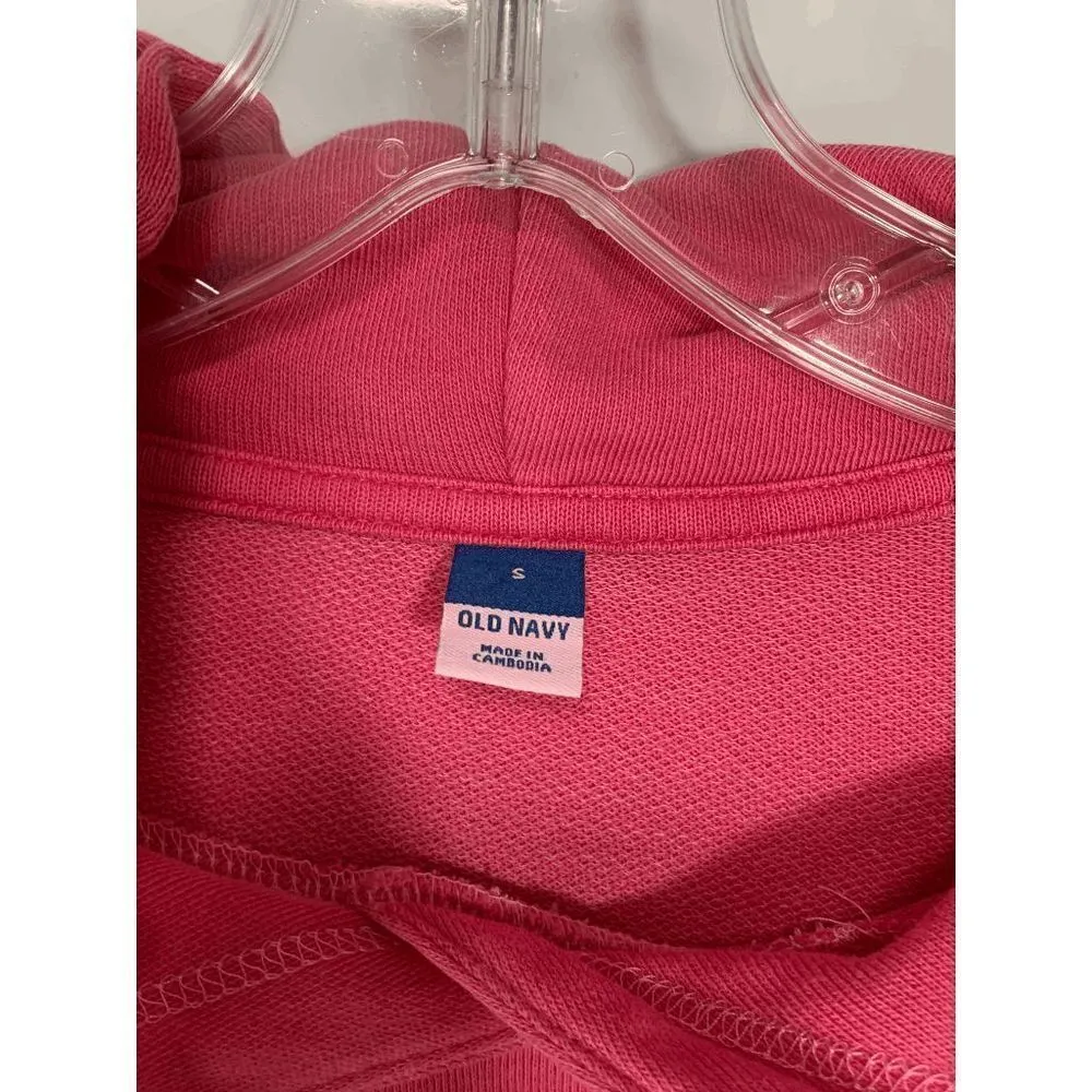 Old Navy Women’s Lounge Wear Pullover Hoodie Dress Pink Size Small - Image 3