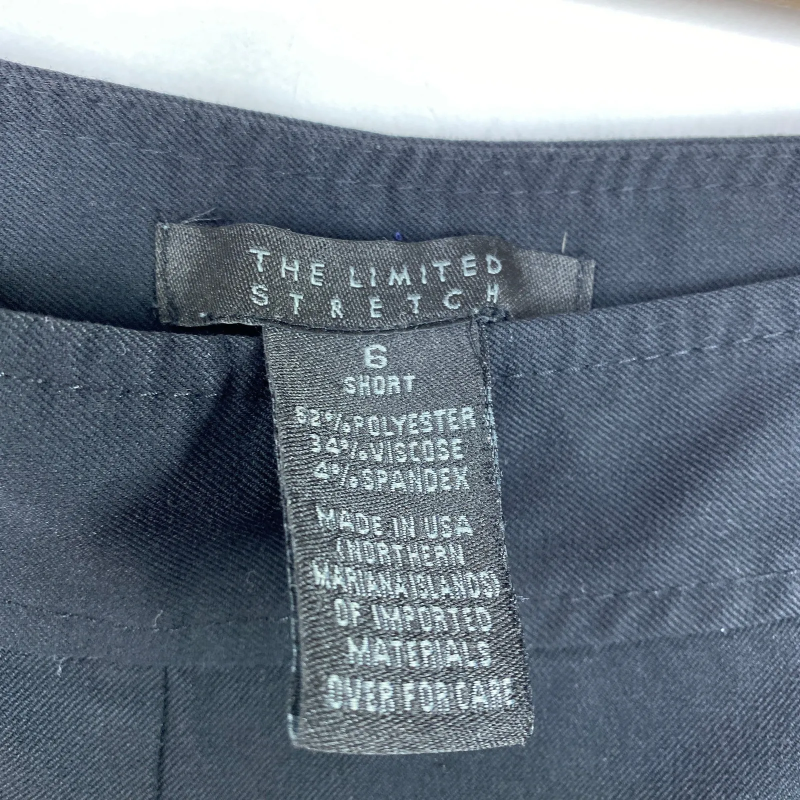 The Limited Stretch Solid Black Bootcut Dress Pants Women's Size 6 Short 6S - Image 6