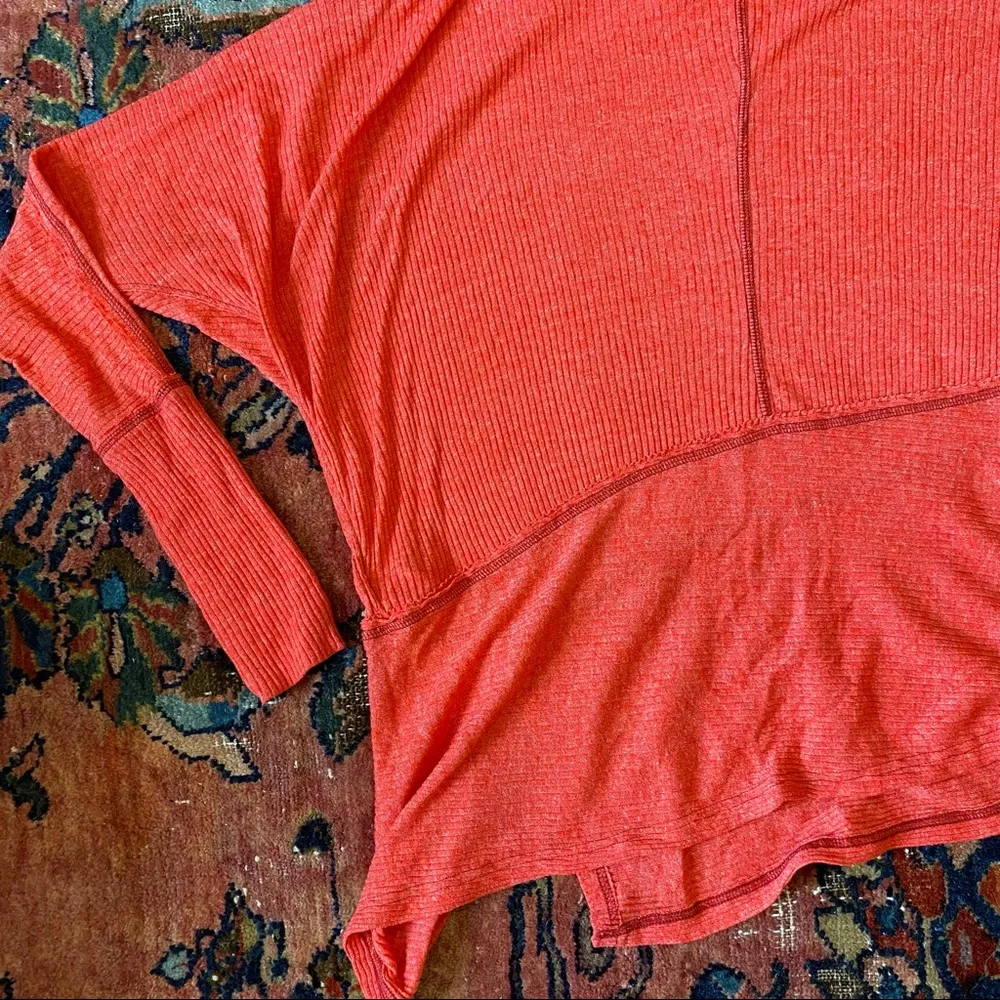 •Free People mockneck asymmetrical top• - Image 5