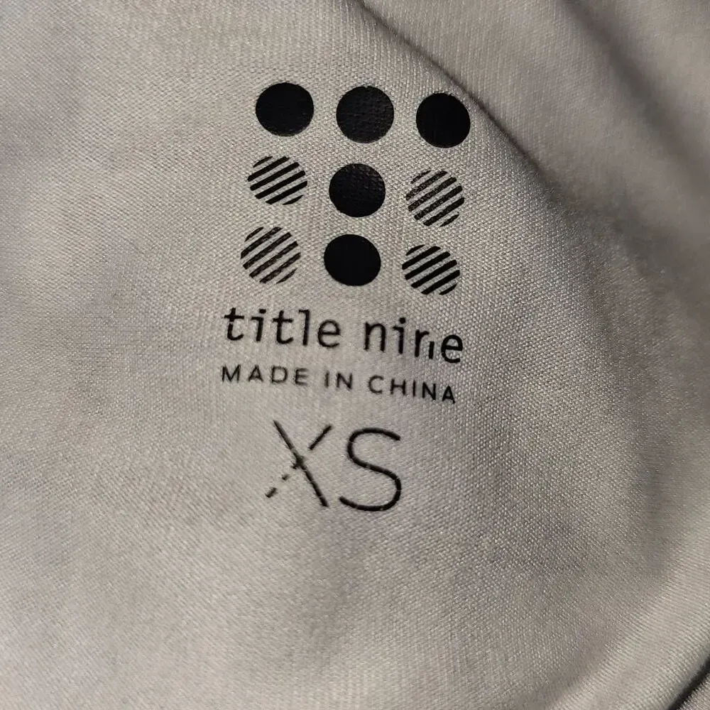 Title Nine Womens Teal Blue White Long Sleeve Shirt‎ XS - Image 4