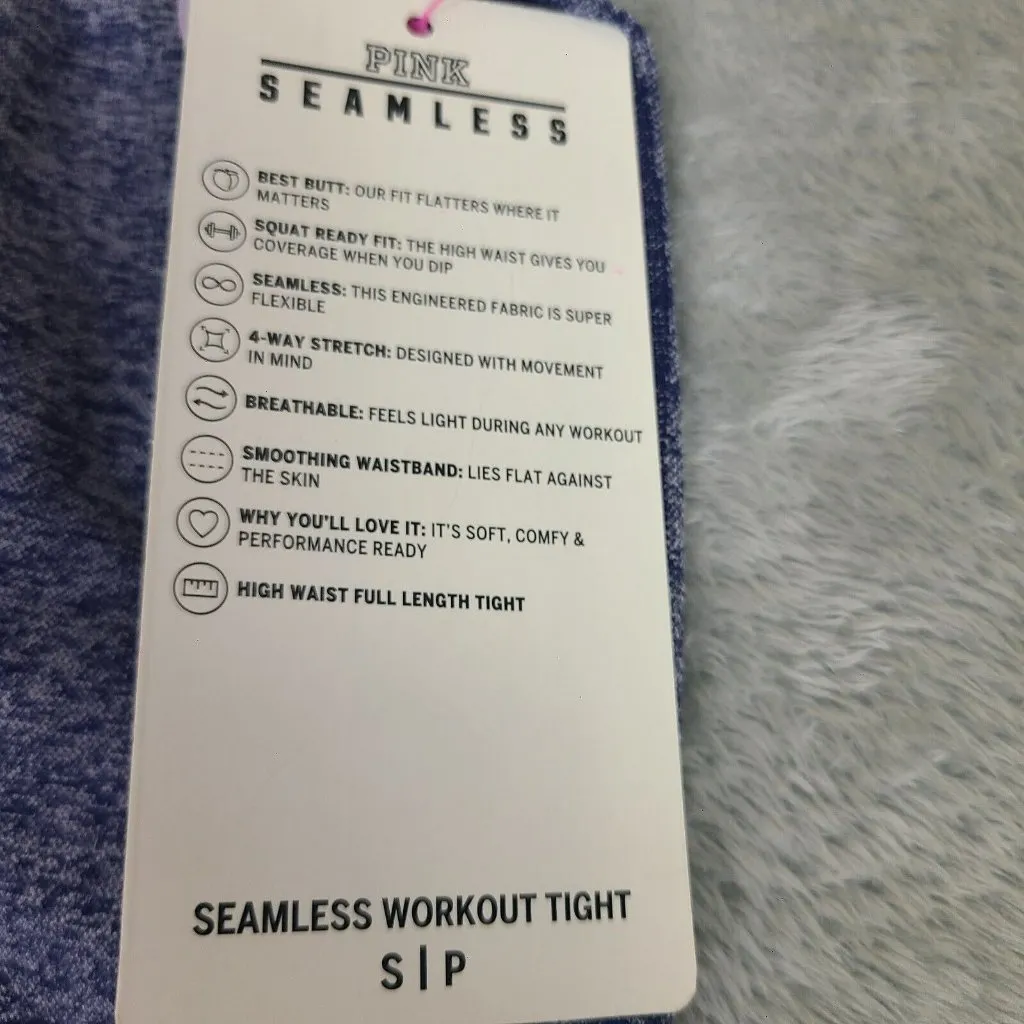 Pink Victorias Secret Legging Womens Small‎ Gray Seamless Active Yoga Pants - Image 4