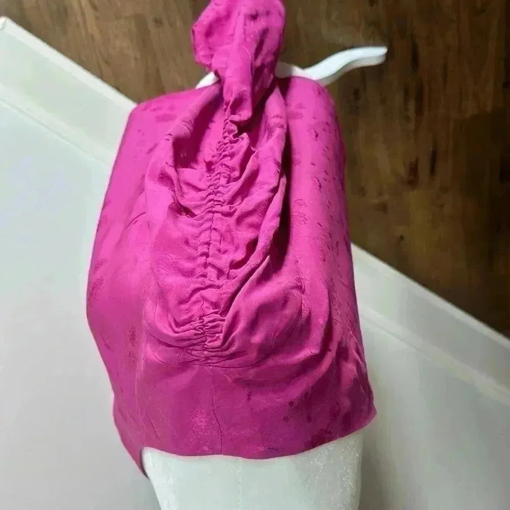 Topshop one shoulder volume sleeve top size us 6 - Image 5