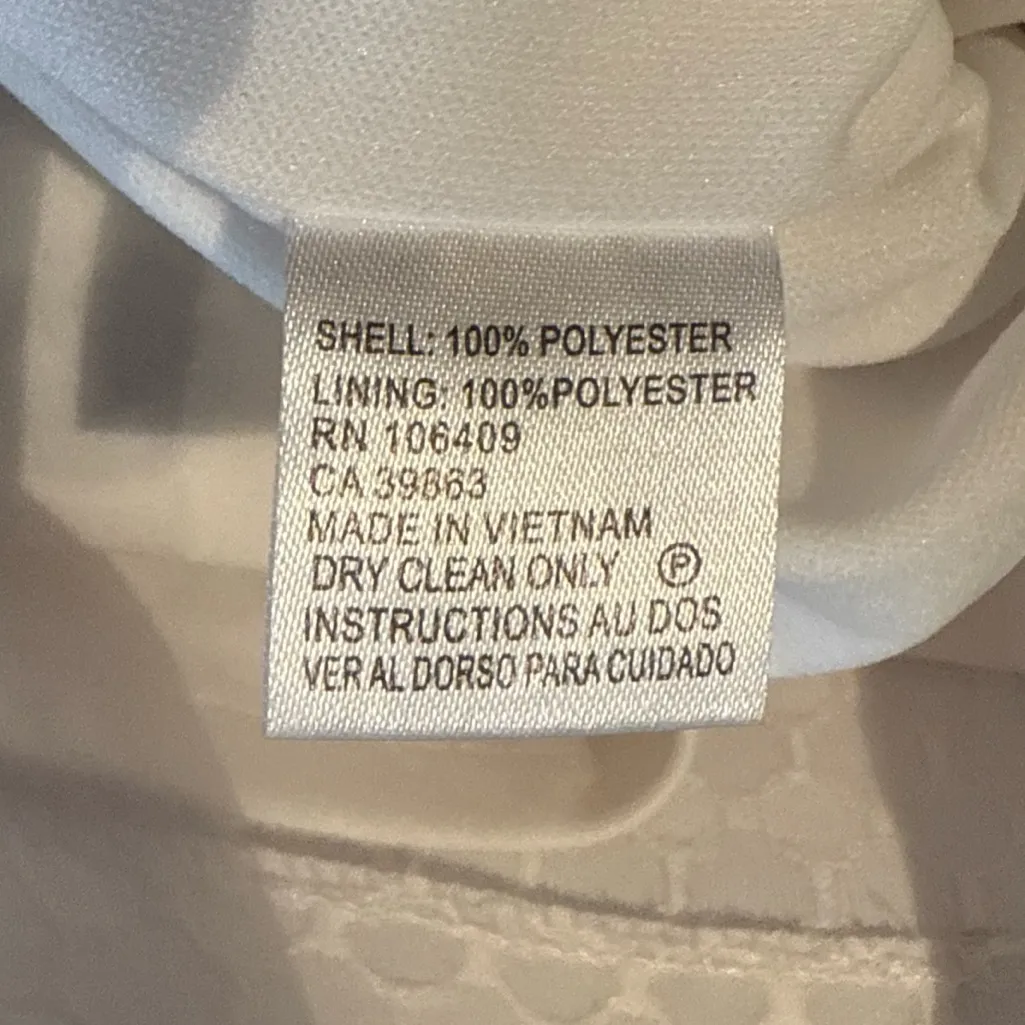 Tahari by Arthur S. Levine Elegant Blue and Black Polka Dot Dress size 8P - Image 11