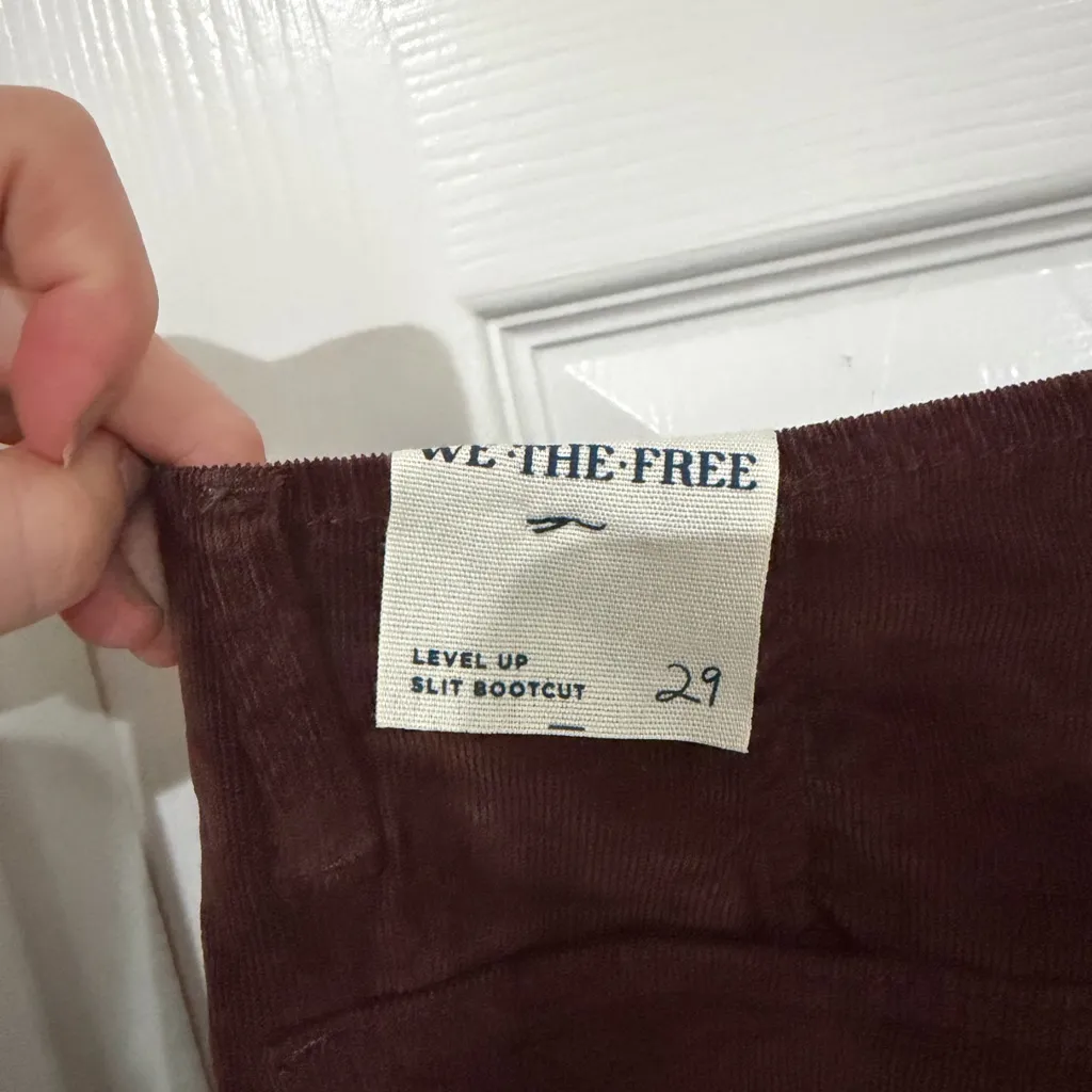 Free People Level Up Slit Bootcut Corduroy Pants - Image 6