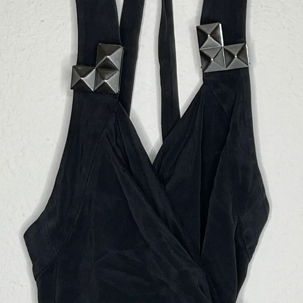 Vena Cava Black Silk Dress Size 8 - Image 4