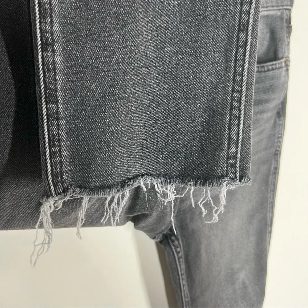 REDONE Sz 25  70s Stove Pipe Cropped straight Leg Jeans Button Fly - Image 6