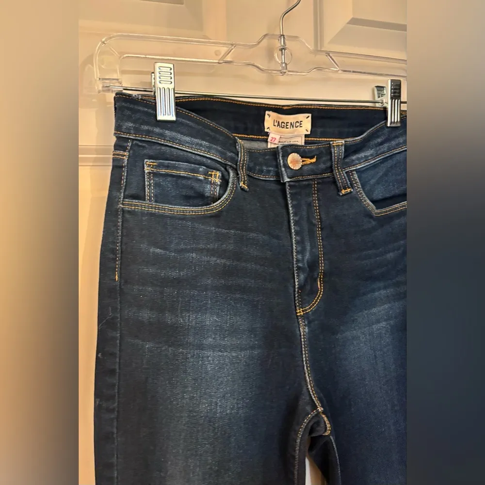 L’Agence made In USA Avery Skinny Jean in Dark Wash, Size 27 - Image 3