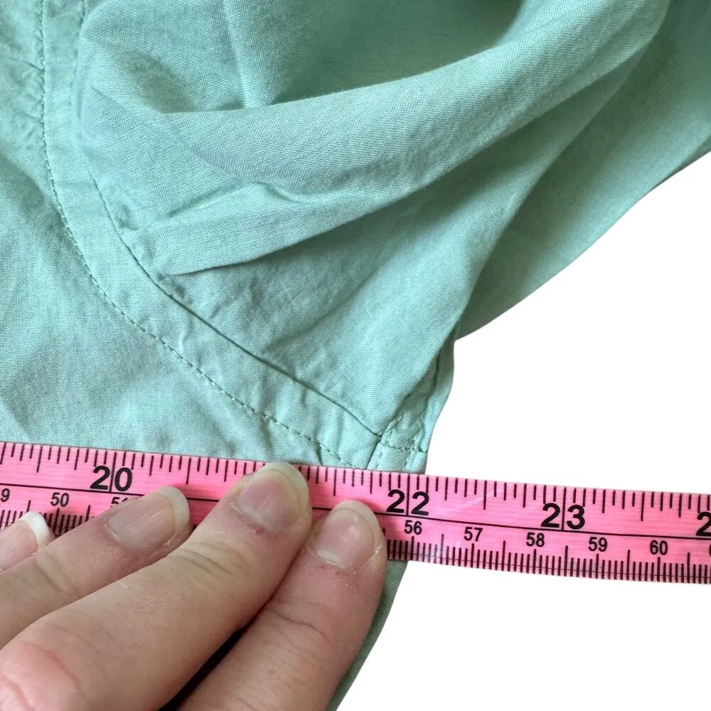 Frank & Eileen Luke Classic Button Front Shirt Mint Green Unisex - Image 8