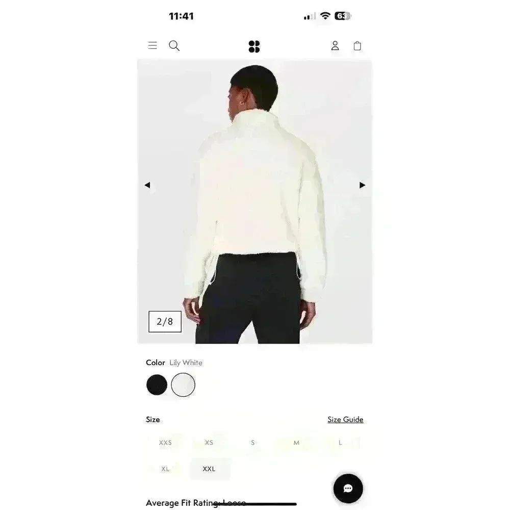 Sweaty Betty white Canyon Fleece Sold Out Size S Msrp$204 cozy, warm, teddy - Image 3