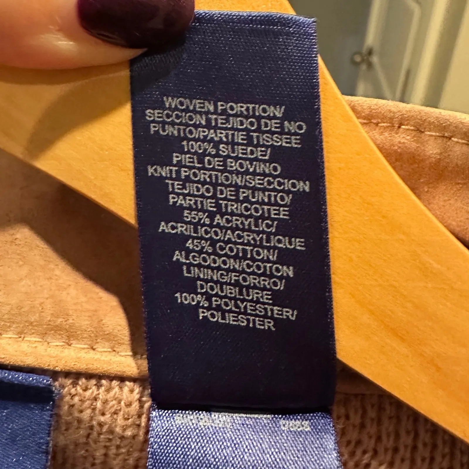 JH Collectibles Beaded Suede Leather Zip Up Vest Size Large Petite Western Brown - Image 4