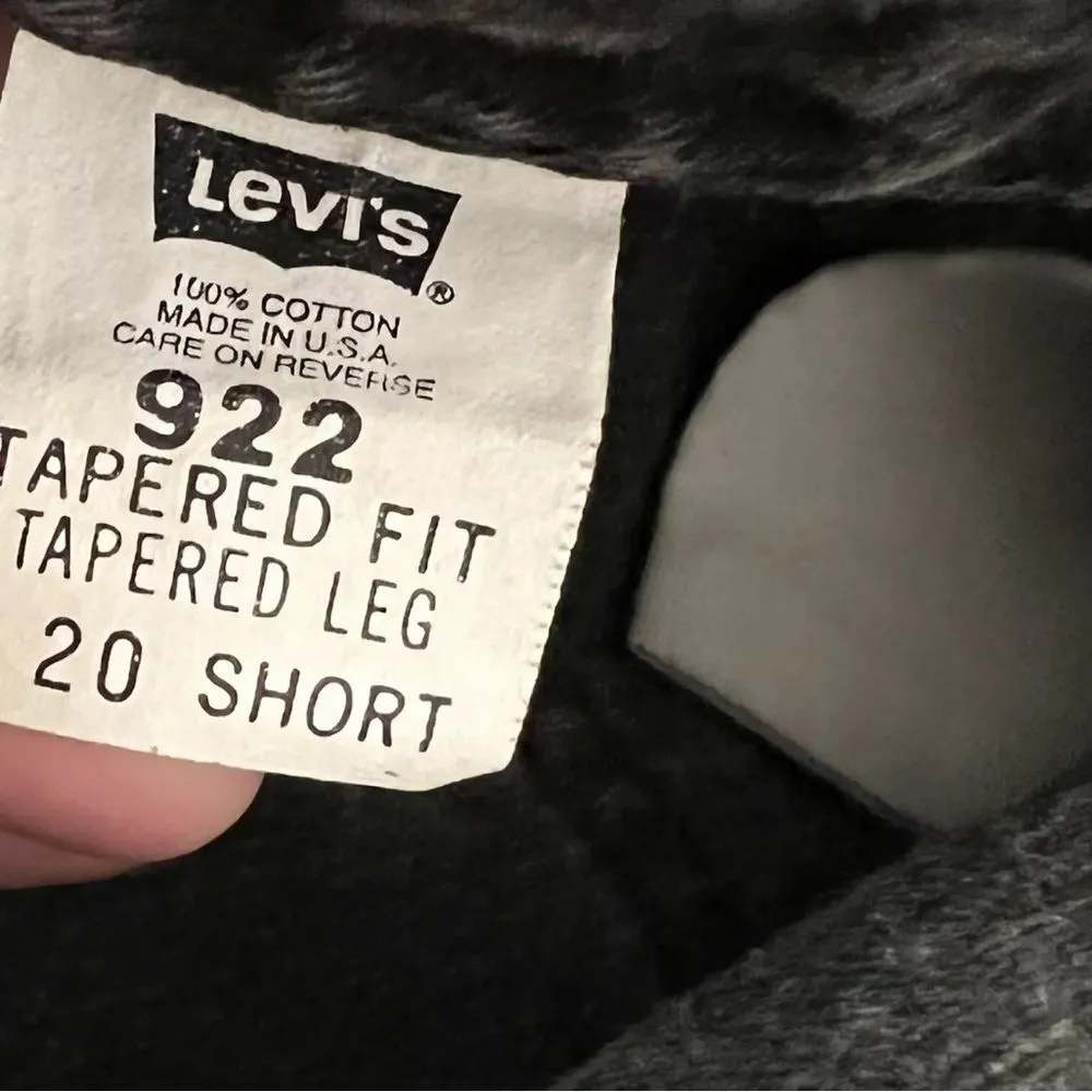 Vintage Levis 922 Orange Tab Tapered Fit Women’s Size 20 Short USA Y2K - Image 7