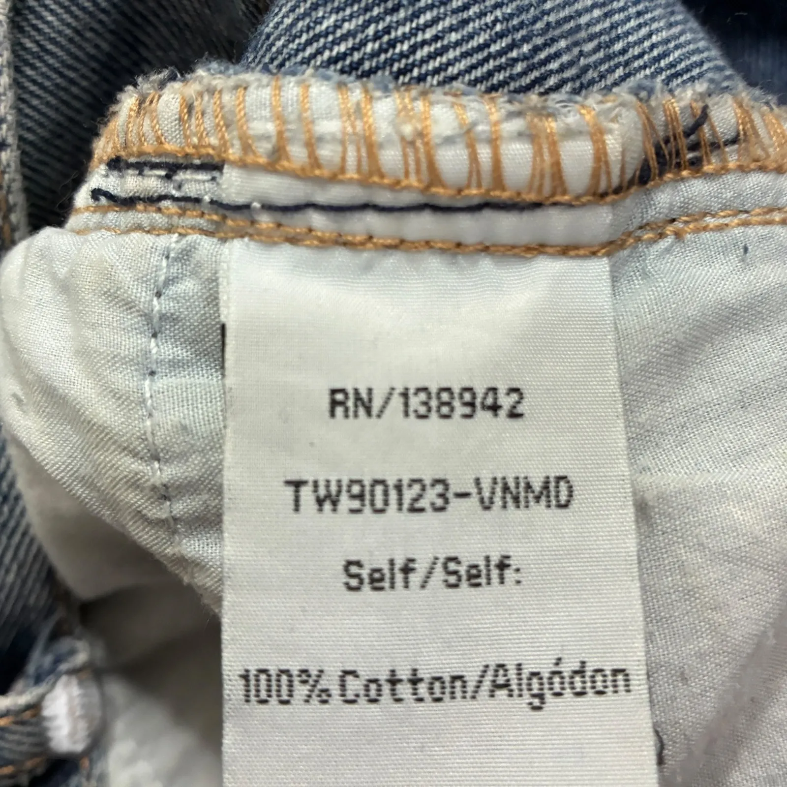 TWELVE 72 Distressed Ripped Light Wash High Rise Straight Leg Jeans Womens Blue Size 26 - Image 5