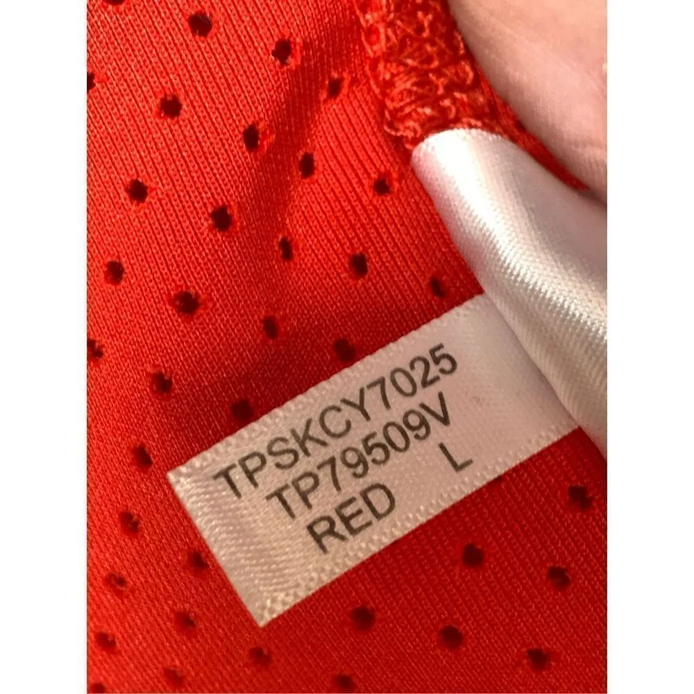Tommy Hilfiger Sport Red Mesh Vest Size Large - Image 6