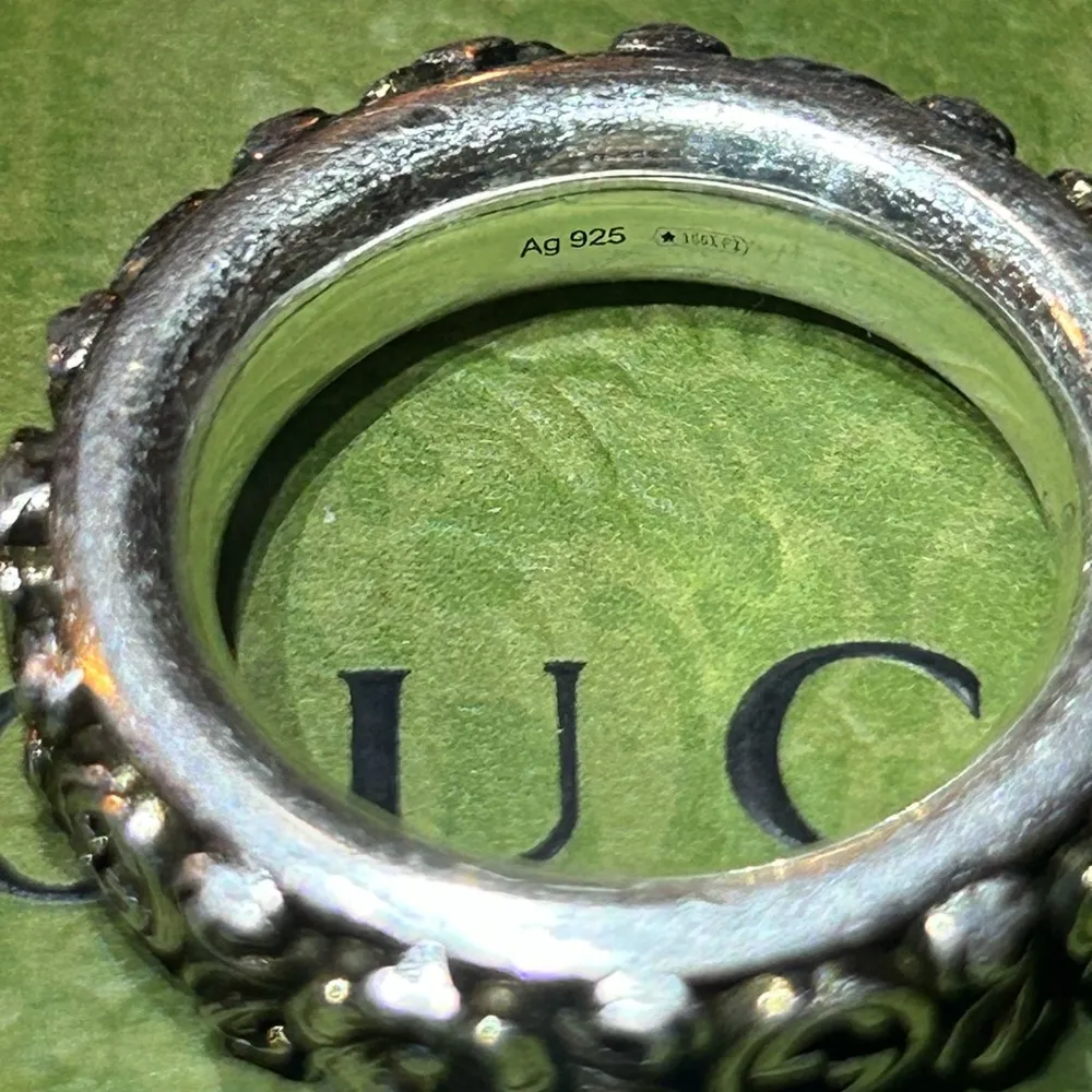 Gucci  Interlocking G Flower Ring Ag925 - Image 4