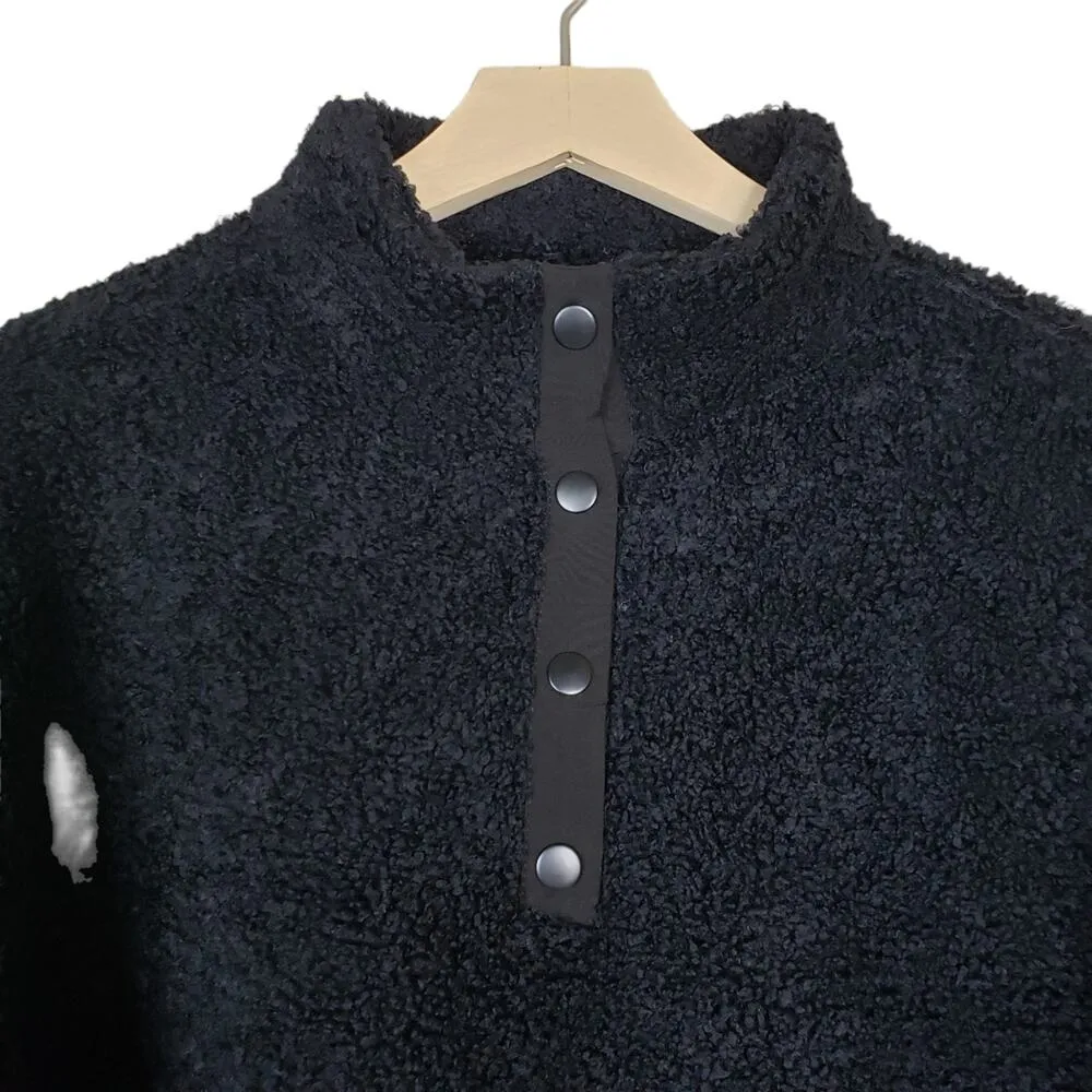 MARIKA Womens Tyra Faux Teddy Fur Pullover Size Large NEW Black - Image 6