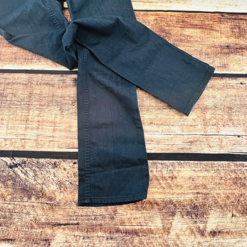 Ava Low Waist Straight Leg Jeans 26 Dark wash Stretch Denim - Image 4