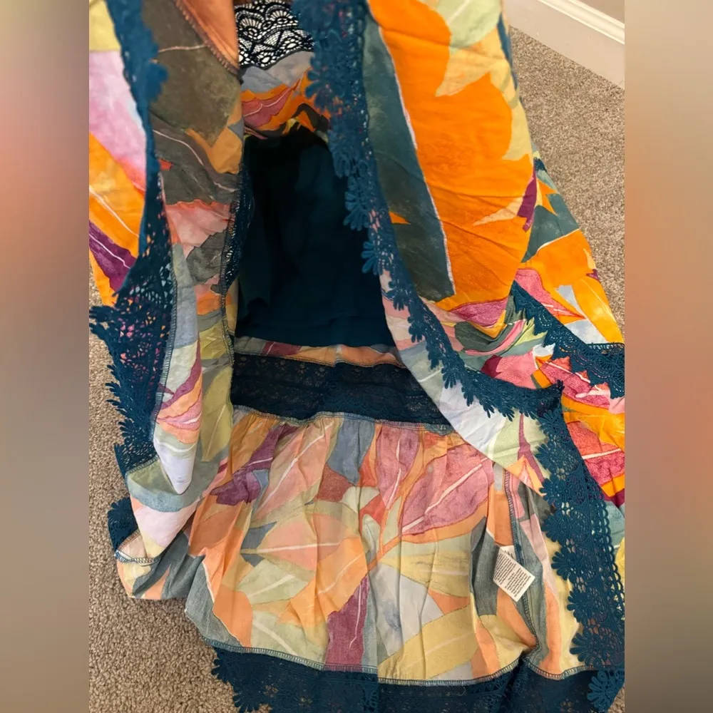 Time & Tru  Women’s 2 Piece Bra and Tiered Maxi Skirt with Lace Trim - Image 9