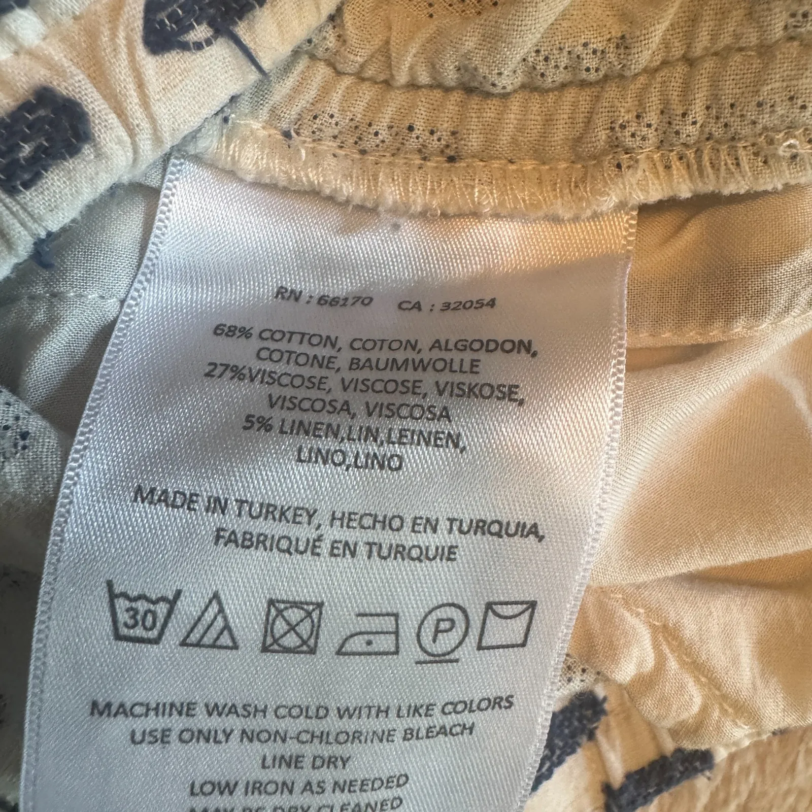 Women’s Anthropologie Shorts Linen cotton Lounge casual beach nautical XS - Image 4