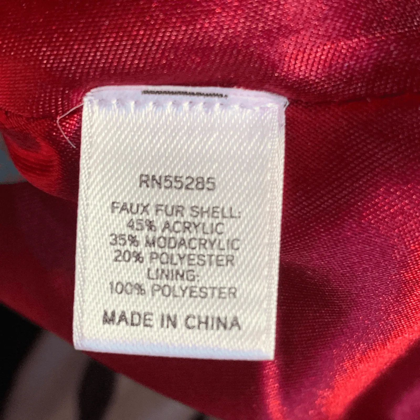 Express Faux Fur Capelet Burgundy Satin Lining Brooch Enclosure Glam Evening New - Image 10