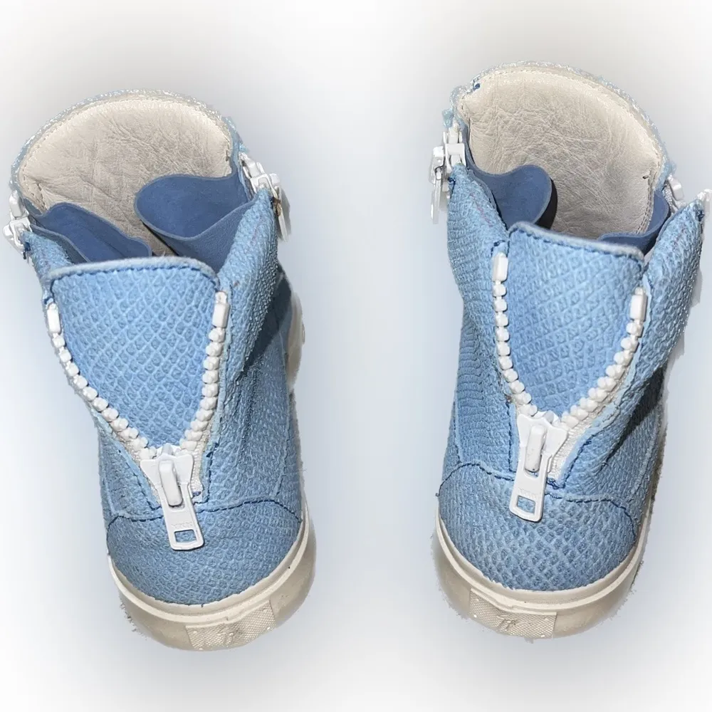 Giuseppe Zanotti Light Blue Acquario London Tr Donna Sneakers Sz 39.5 - Image 5