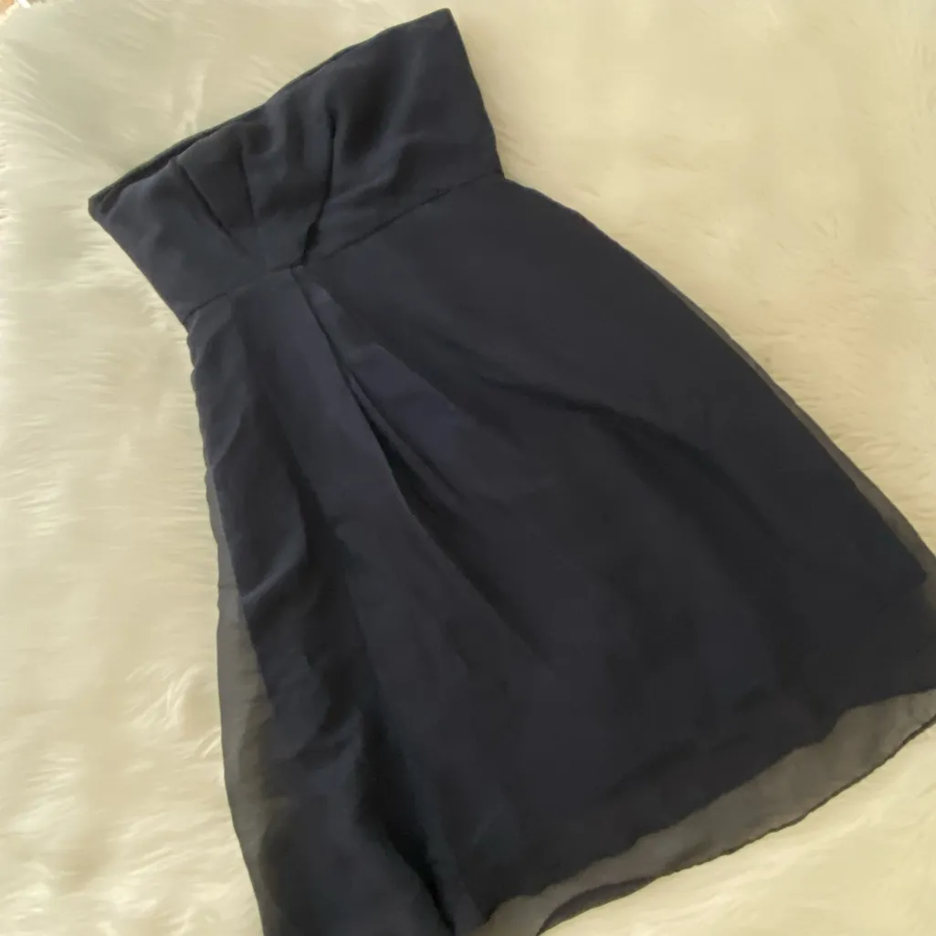 NWOT J.CREW Leona dress in 100% silk chiffon Blue - Image 4