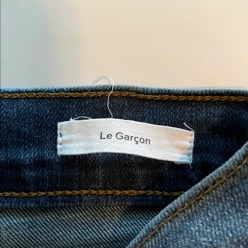 Frame Denim Le Garçon Straight Leg Mid Rise Size 27 - Image 11