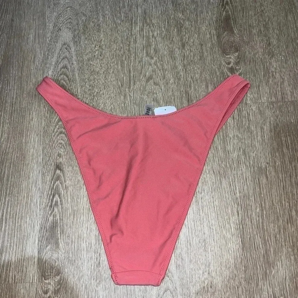 NWT Dusty Pink High Leg Bikini Bottoms - Image 5