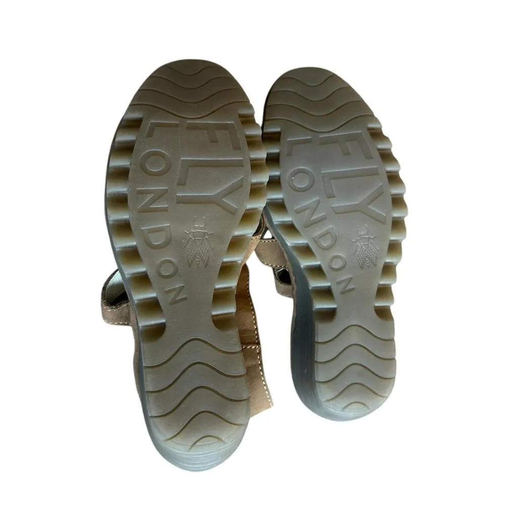 Fly London Yeba 895 Leather Sandals Strappy Comfort Durable Size 39 8 Women's - Image 12