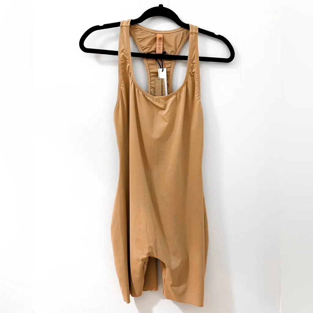 NWT Skims Swim Cycle Suit One Piece Women's Size M Ochre Racerback Scoop Neck L - Image 5