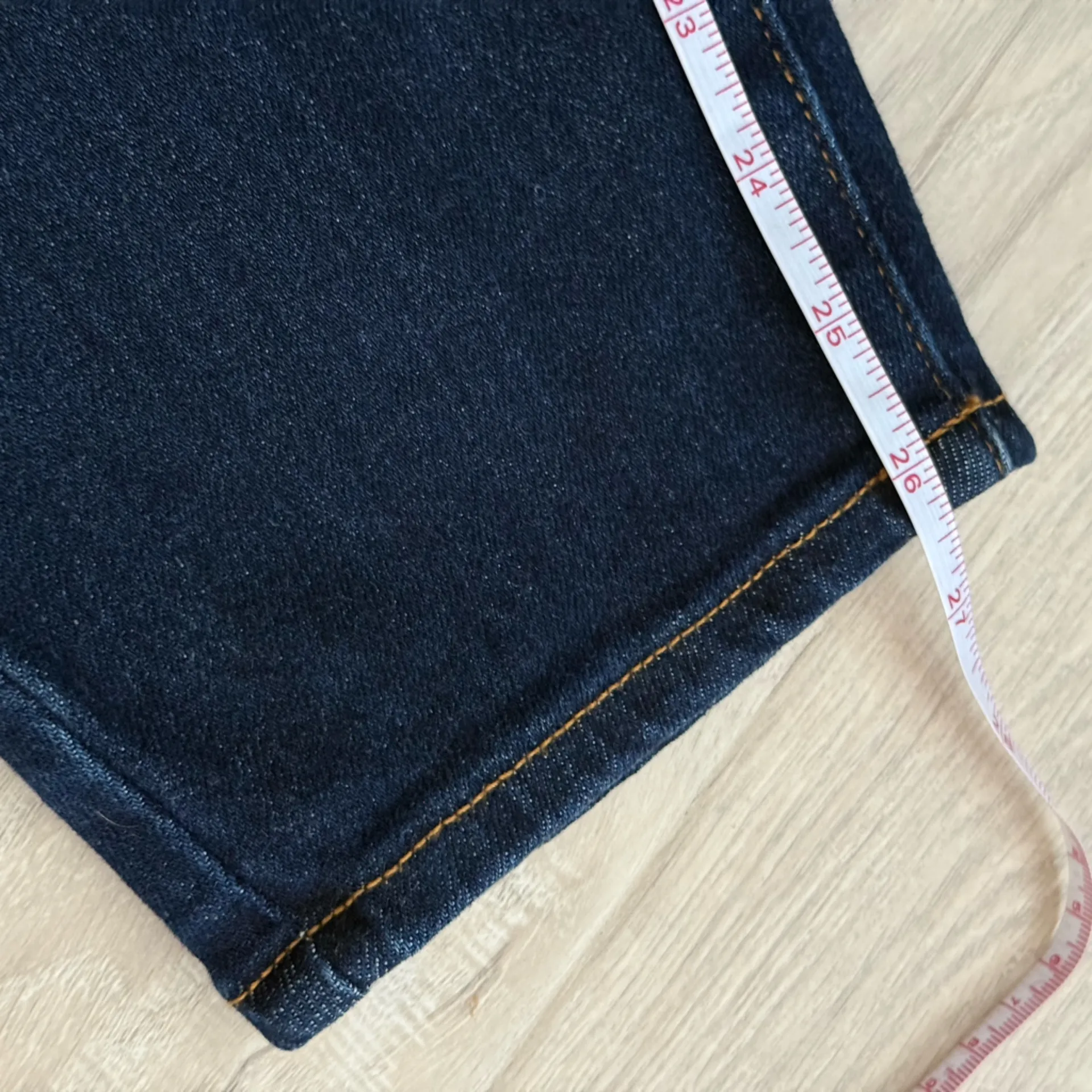 Universal Standard Joni High Rise Curve Slim Leg Jeans in Midnight Blue | 28 - Image 8