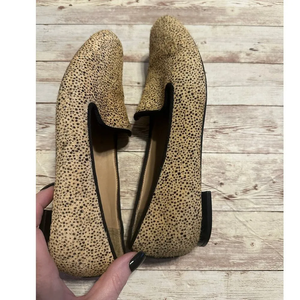 Antonio Melani "Gigi" Leopard Print Calf Hair Flats Women's Size 6.5M Neutral - Image 8