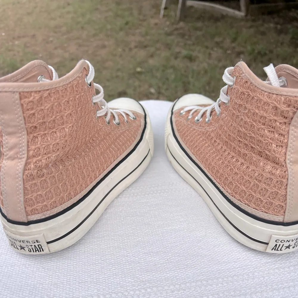 Converse Women All Star Lift Hi Sneakers Vachetta Beige Size 9 - Image 5