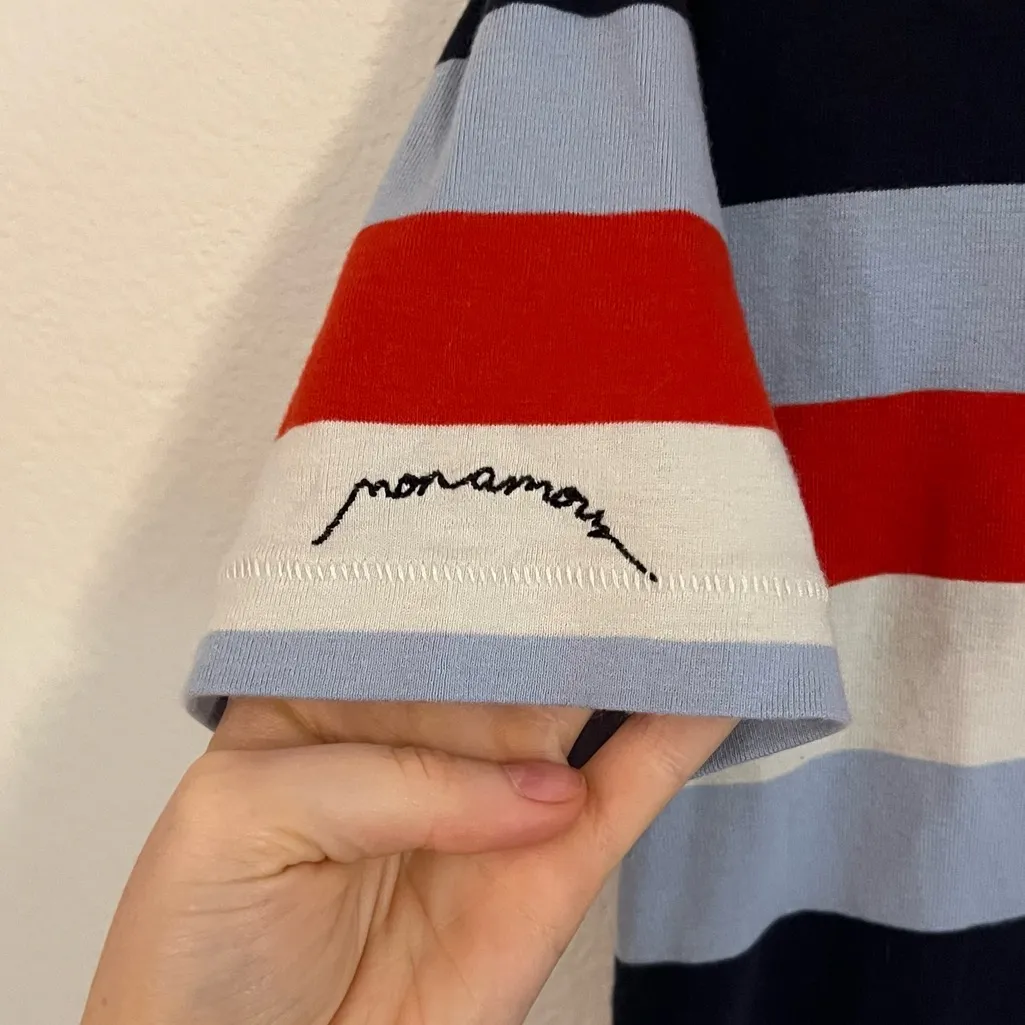 Ganni Red, Blue, and White Striped Top - Image 5